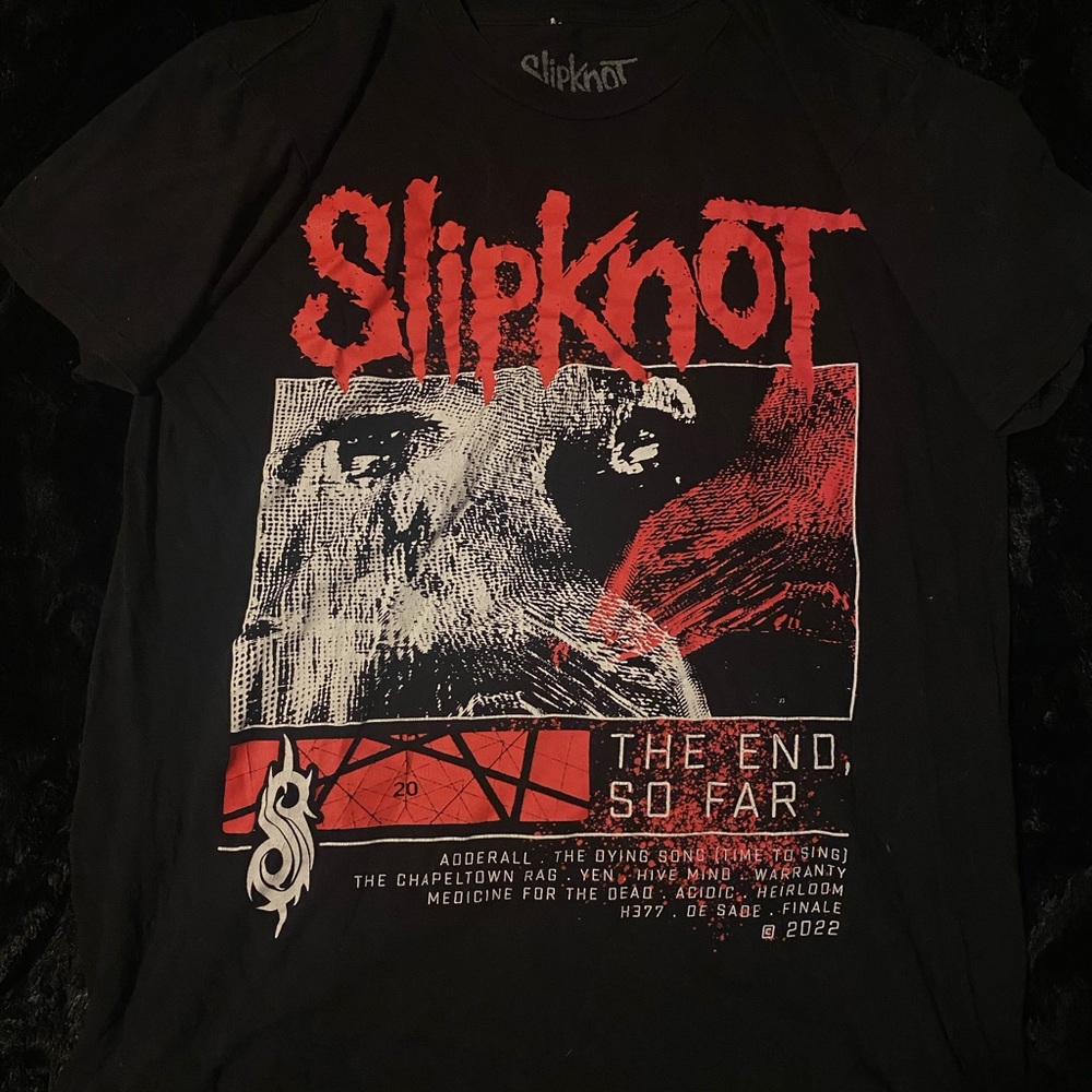 Black Slipknot “The end, so far” Graphic T-shirt